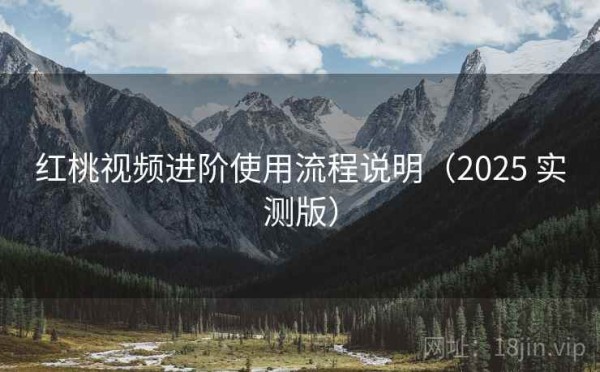 红桃视频进阶使用流程说明（2025 实测版）