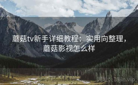 蘑菇tv新手详细教程：实用向整理，蘑菇影视怎么样