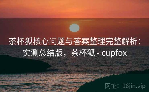 茶杯狐核心问题与答案整理完整解析：实测总结版，茶杯狐 - cupfox