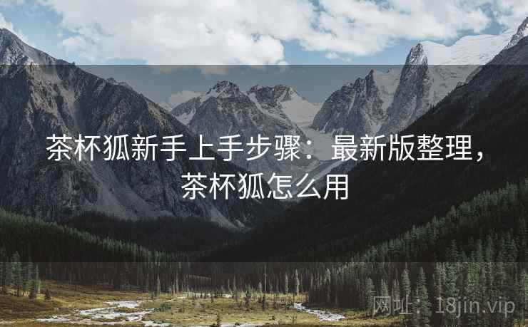 茶杯狐新手上手步骤：最新版整理，茶杯狐怎么用